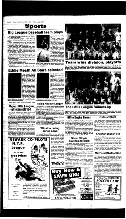 Big League baseball team plays Eddie Meath
