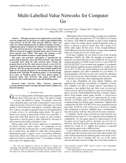 Multi-Labelled Value Networks for Computer Go