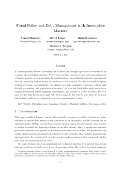 Fiscal Policy and Debt Management with Incomplete Markets