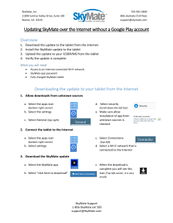Updating SkyMate over the Internet without a Google Play account