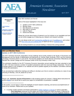 April 2017 - Armenian Economic Association