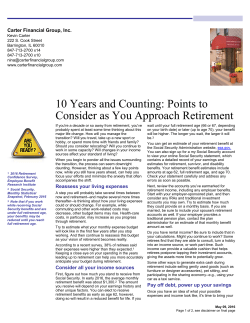 10 Years and Counting: Points to Consider as You Approach