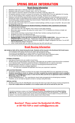 Information - Gustavus Adolphus College