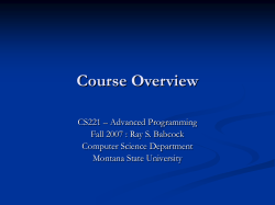 Introduction to Software Design