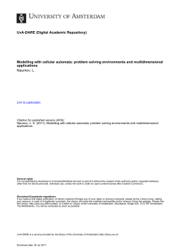 Modelling with cellular automata - Research Explorer
