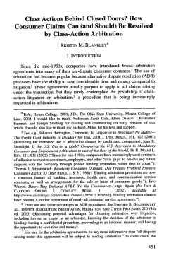 Class Actions behind Closed Door