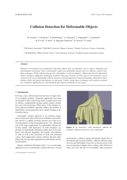Collision Detection for Deformable Objects