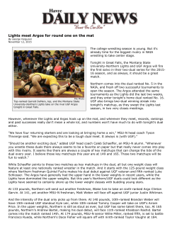 Lights meet Argos for round one on the mat