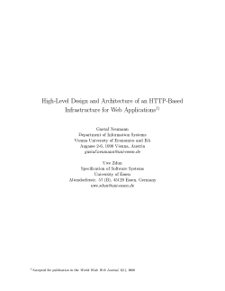 High-Level Design and Architecture of an HTTP