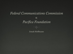 Federal Communications Commission v. Pacifica Foundation