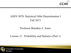 Lecture 11 - University of Colorado Boulder