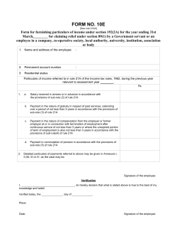 FORM NO - Winman Software