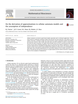 On the derivation of approximations to cellular automata models and