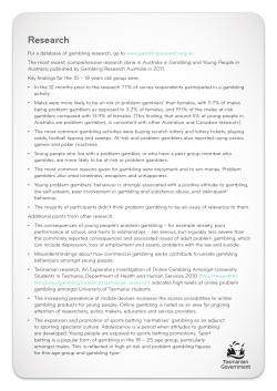 Research - Know Your Odds