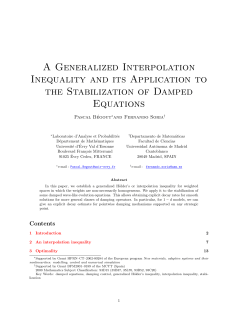 An interpolation inequality and its application to the stabilization of