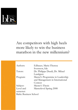 Are competitors with high heels more likely to win the