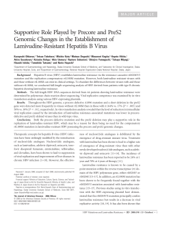 Supportive Role Played by Precore and PreS2 Genomic Changes in