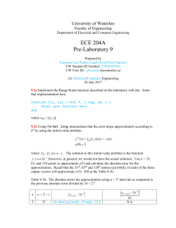 Pre-laboratory 9 - Electrical and Computer Engineering