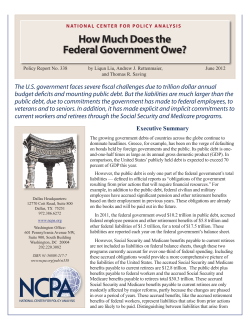 How Much Does the Federal Government Owe?