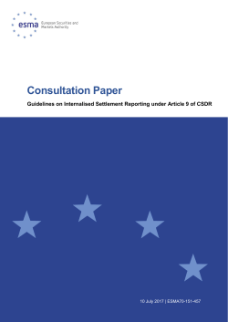 Consultation paper on guidelines on - ESMA