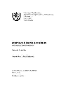 Distributed Traffic Simulation