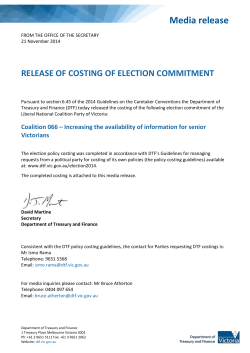 Coalition 066 &ndash; Increasing the availability of information for senior