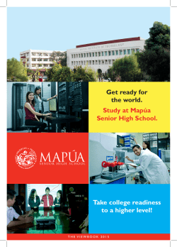 Get ready for the world. Study at Map&uacute;a Senior High School. Take