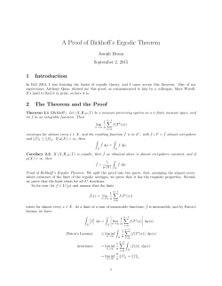 A Proof of Birkhoff`s Ergodic Theorem