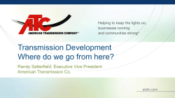 atcllc.com Transmission Development Where do we go from here