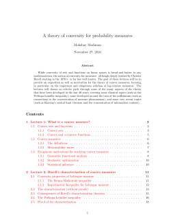 A theory of convexity for probability measures