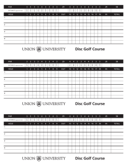 Disc Golf Course Disc Golf Course Disc Golf Course