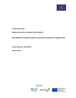 Tender Reference: NEA2F/025a