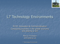 7 Technology Environments