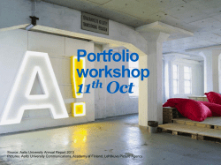 Portfolio workshop