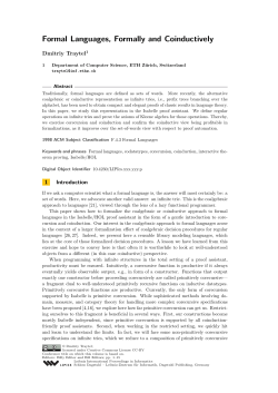 Formal Languages, Formally and Coinductively
