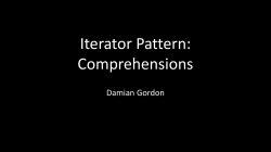 Iterator Pattern (Comprehensions)
