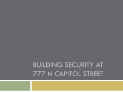 Building Security at 777 N Capitol Street