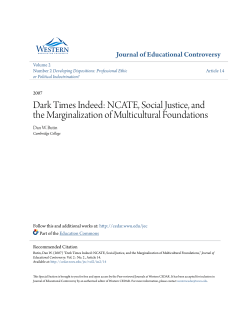 Dark Times Indeed: NCATE, Social Justice, and
