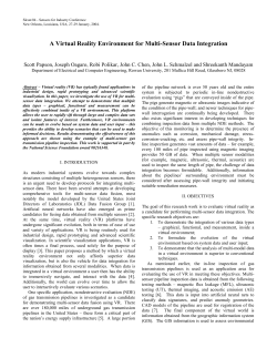 A Virtual Reality Environment for Multi