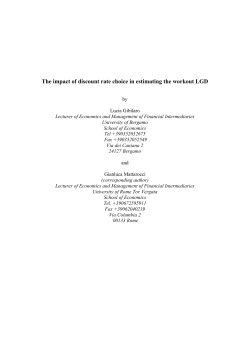 The impact of discount rate choice in estimating the workout LGD