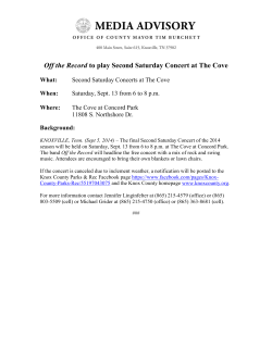 Sept Second Sat Concert at The Cove