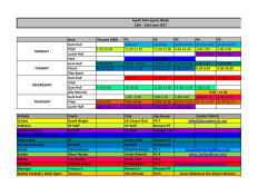 P1 P2 P3 P4 P5 Gym Hall 9.30-10 10-10.30 10.45
