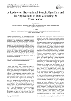 A Review on Gravitational Search Algorithm and its