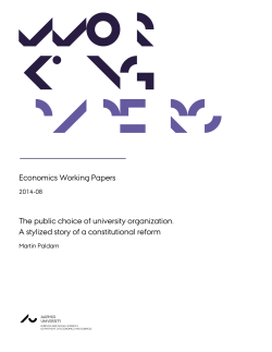 Economics Working Papers The public choice of university