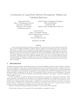 Coordination in Large-Scale Software Development