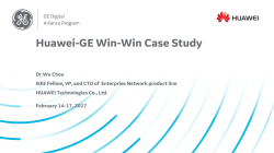 Huawei-GE Win-Win Case Study
