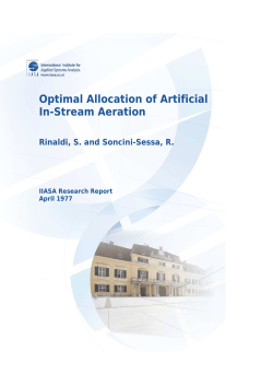 Optimal Allocation of Artificial In-Stream Aeration