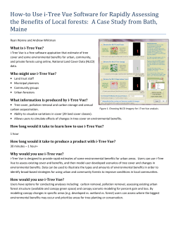 How-to Use i-Tree Vue Software for Rapidly Assessing
