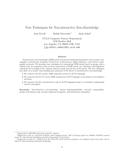 New Techniques for Non-interactive Zero-Knowledge
