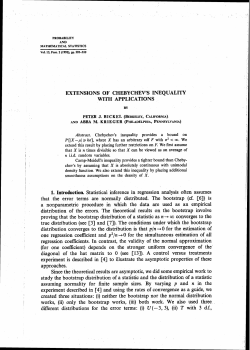 EXTENSIONS OF ChIEBYCHEV`S INEQUALITY WITH